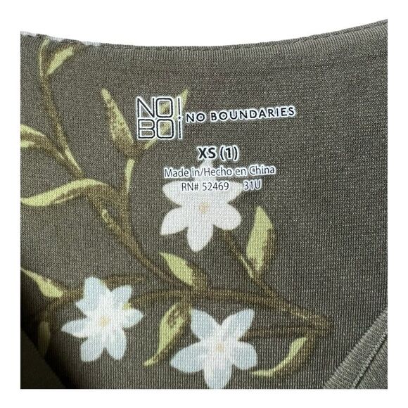 Women’s green floral dress spring summer fresh fabric sleeveless olive. - Picture 4 of 9